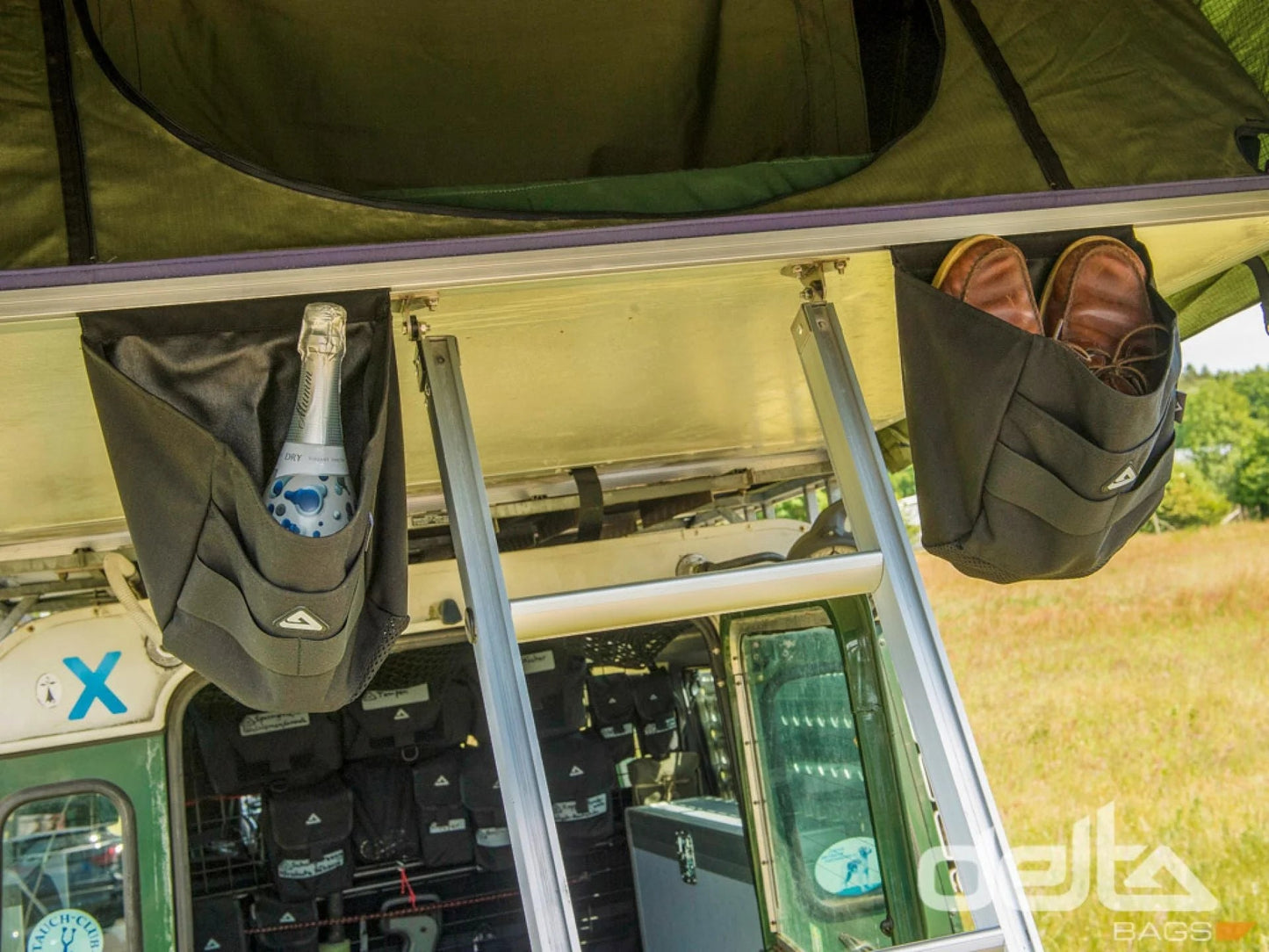 Delta Bags Schuhtaschen grünbraun - Good Camper-Showroom & Onlineshop für Dachzelte HH