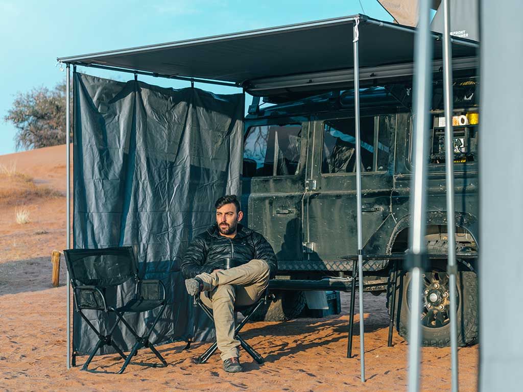 EASY-OUT MARKISE / 2,50 M / SCHWARZ - VON FRONT RUNNER - Good Camper-Showroom & Onlineshop für Dachzelte HH
