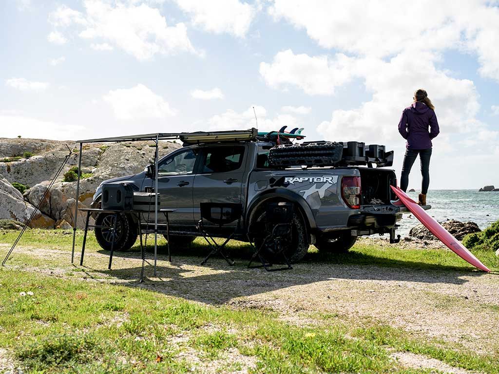 EASY-OUT Markise / 2M - BY FRONT RUNNER Schwarz - Good Camper-Showroom & Onlineshop für Dachzelte HH