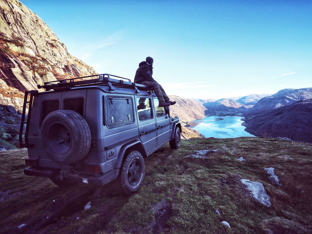FRONT RUNNER - MERCEDES GELÄNDEWAGEN G-KLASSE (1979 - 2017) SLIMLINE II DACHTRÄGER KIT / HOCH - Good Camper-Showroom & Onlineshop für Dachzelte HH