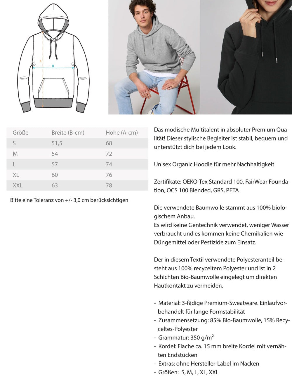 Hoodie DefenderDrivers 'LND RVR' - Good Camper-Showroom & Onlineshop für Dachzelte HH