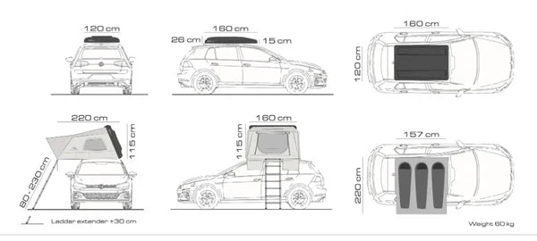 Moby Mountain Peak XL - Good Camper - Showroom & Onlineshop für Dachzelte HH