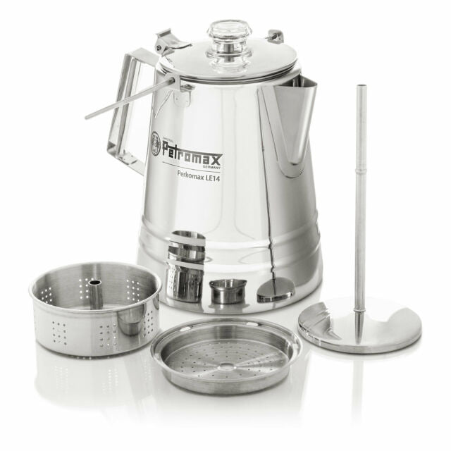 PETROMAX Perkolator Perkomax le14/ 28 aus Edelstahl - Good Camper-Showroom & Onlineshop für Dachzelte HH
