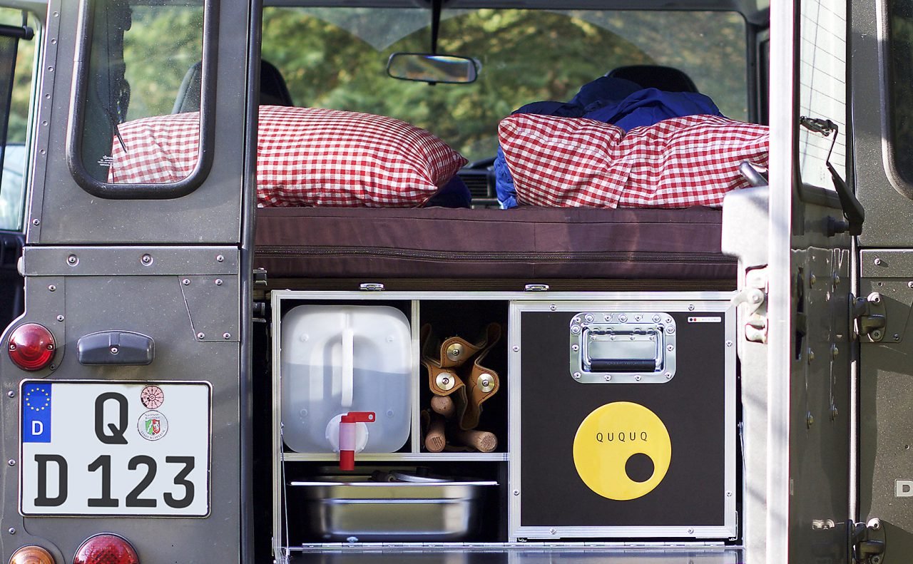 Ququq D-Box für den "alten" Land Rover Defender - Good Camper-Showroom & Onlineshop für Dachzelte HH