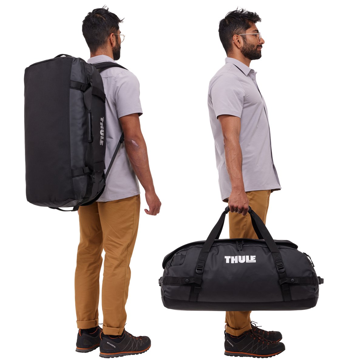 Thule Chasm 70 L Reisetasche und Rucksackfunktion - verschiedene Farben - Good Camper-Showroom & Onlineshop für Dachzelte HH