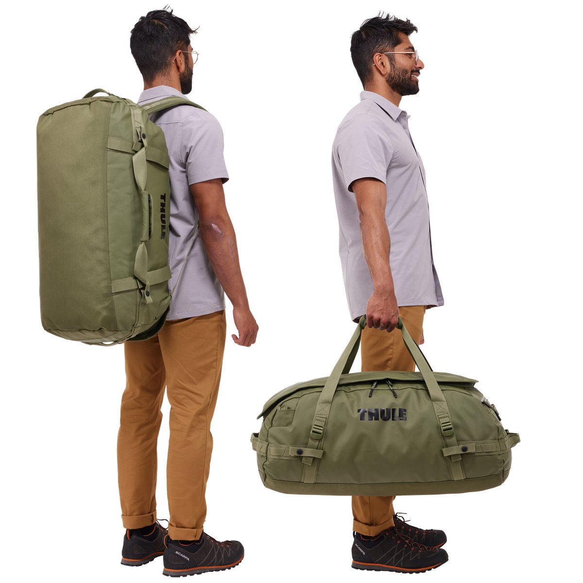 Thule Chasm 70 L Reisetasche und Rucksackfunktion - verschiedene Farben - Good Camper-Showroom & Onlineshop für Dachzelte HH