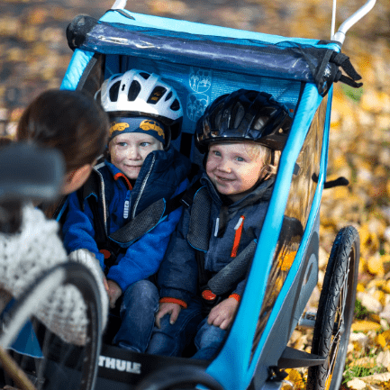 Thule Coaster XT - Fahrradanhänger blau - Good Camper - Showroom & Onlineshop für Dachzelte HH