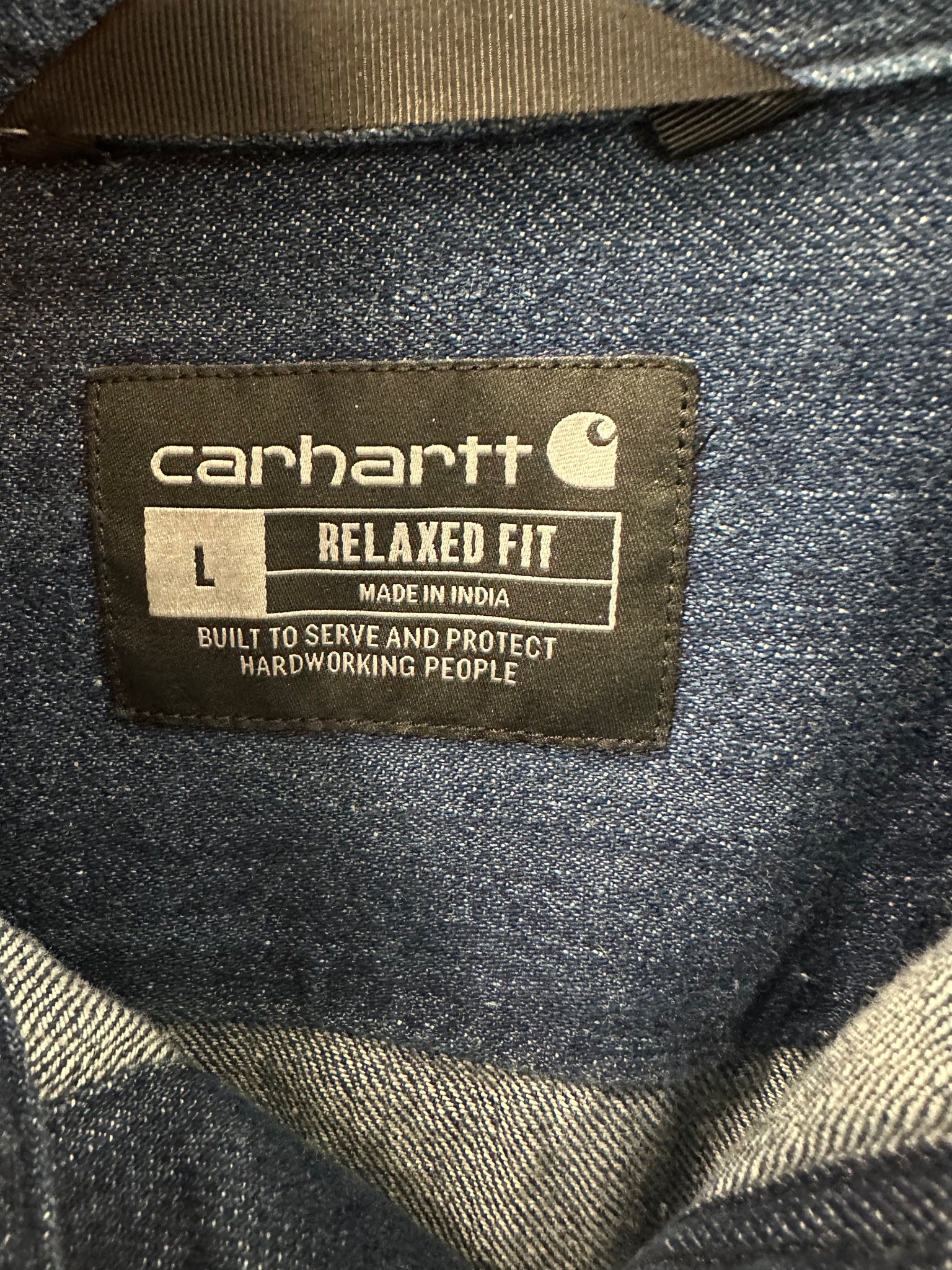 Carhartt Relaxed Fit Heavyweight Denim Long-Sleeve Shirt