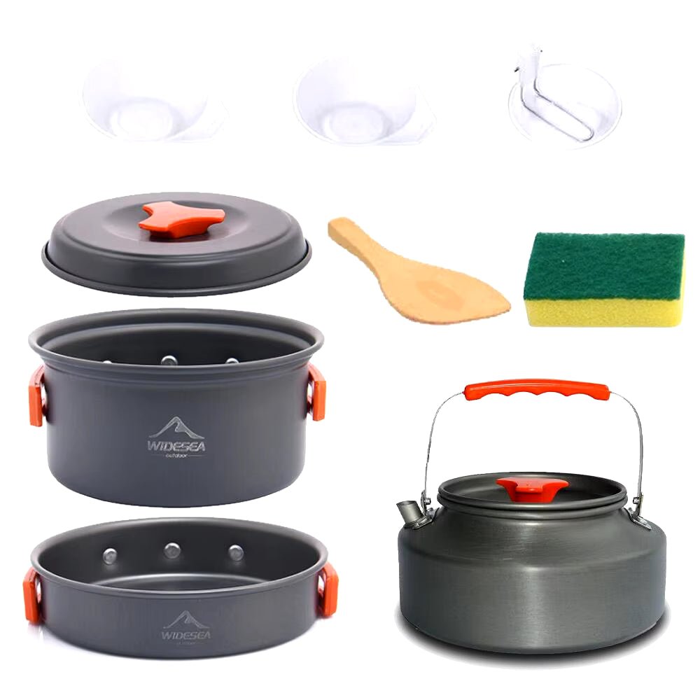 Camping Tableware Outdoor Cookware Set Pots Tourist Dishes Bowler Kitchen Equipment Gear Utensils Hiking Picnic Travel - Good Camper - Showroom & Onlineshop für Dachzelte HH