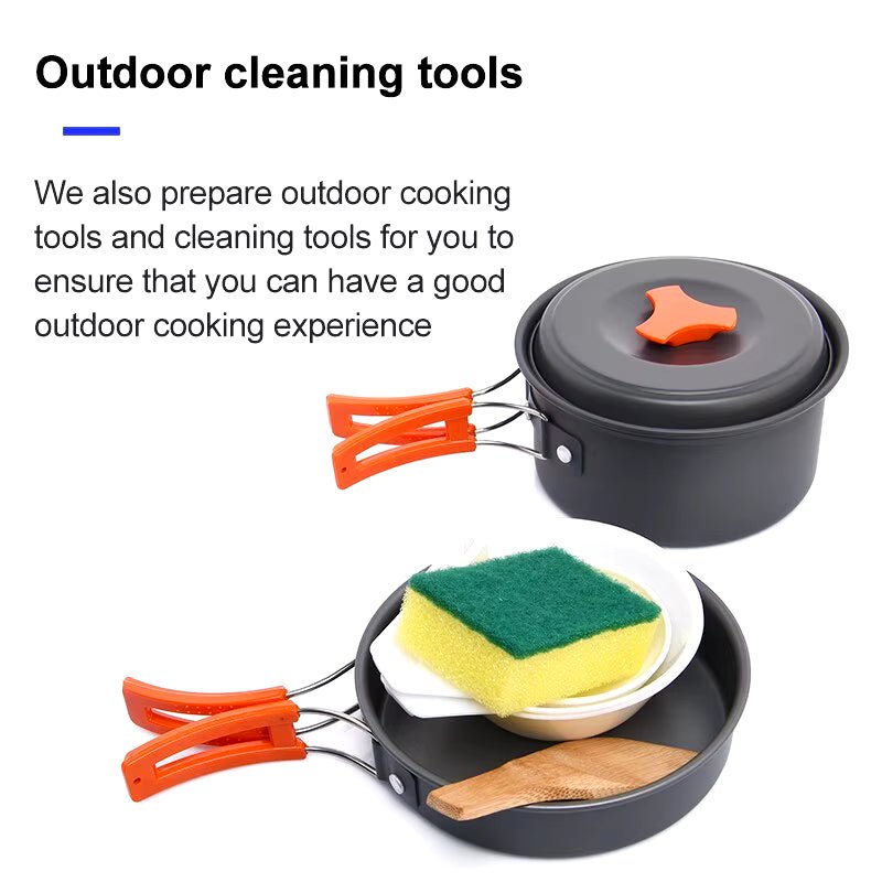 Camping Tableware Outdoor Cookware Set Pots Tourist Dishes Bowler Kitchen Equipment Gear Utensils Hiking Picnic Travel - Good Camper - Showroom & Onlineshop für Dachzelte HH