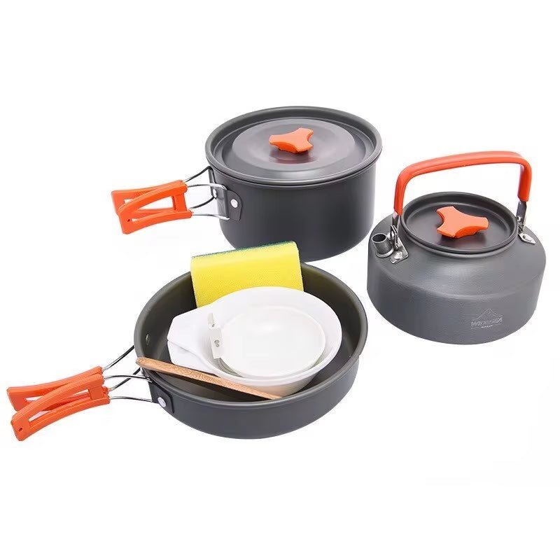 Camping Tableware Outdoor Cookware Set Pots Tourist Dishes Bowler Kitchen Equipment Gear Utensils Hiking Picnic Travel - Good Camper - Showroom & Onlineshop für Dachzelte HH