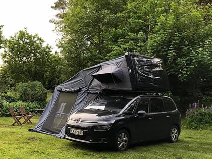 Moby Mountain Peak XL Vorzelt - Thunder Black (2024er) - Good Camper - Showroom & Onlineshop für Dachzelte HH