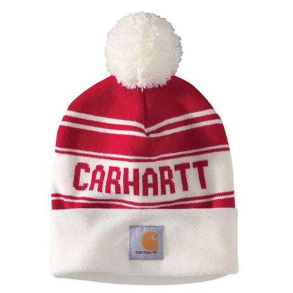 Original Carhartt Knit Pom-Pom Cuffed Logo Beanie - Good Camper-Showroom & Onlineshop für Dachzelte HH