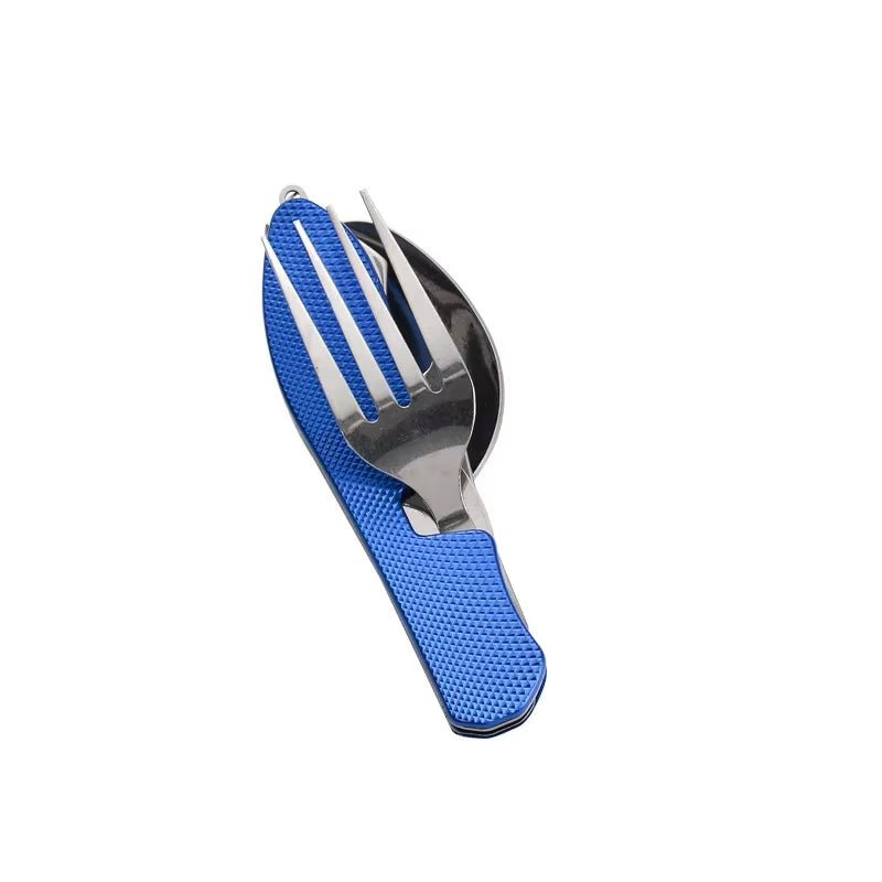 Outdoor Camping Portable Fork Knife Tableware Tools Stainless Steel Multi - Function Folding Spoon&Fork Knife Travel Sets - Good Camper - Showroom & Onlineshop für Dachzelte HH