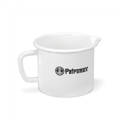 Petromax Emaille Milchtopf weiß/schwarz (1 Liter) - Good Camper-Showroom & Onlineshop für Dachzelte HH